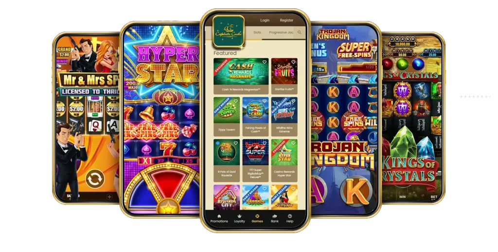 Online Slots at Captain Cooks Casino